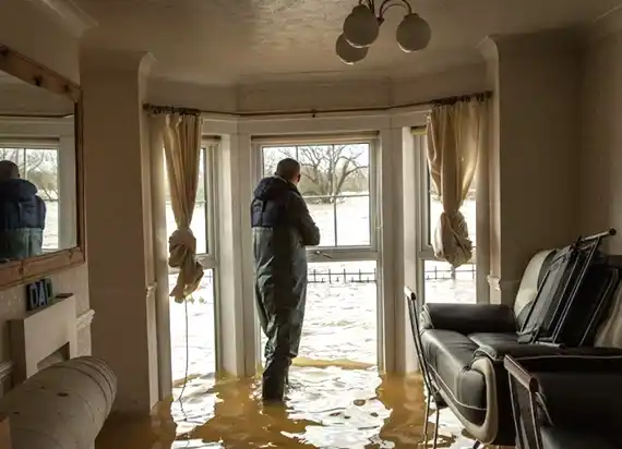 water damage restoration service Klemme